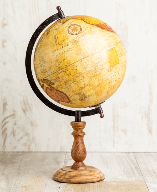 Classic mega wooden globe